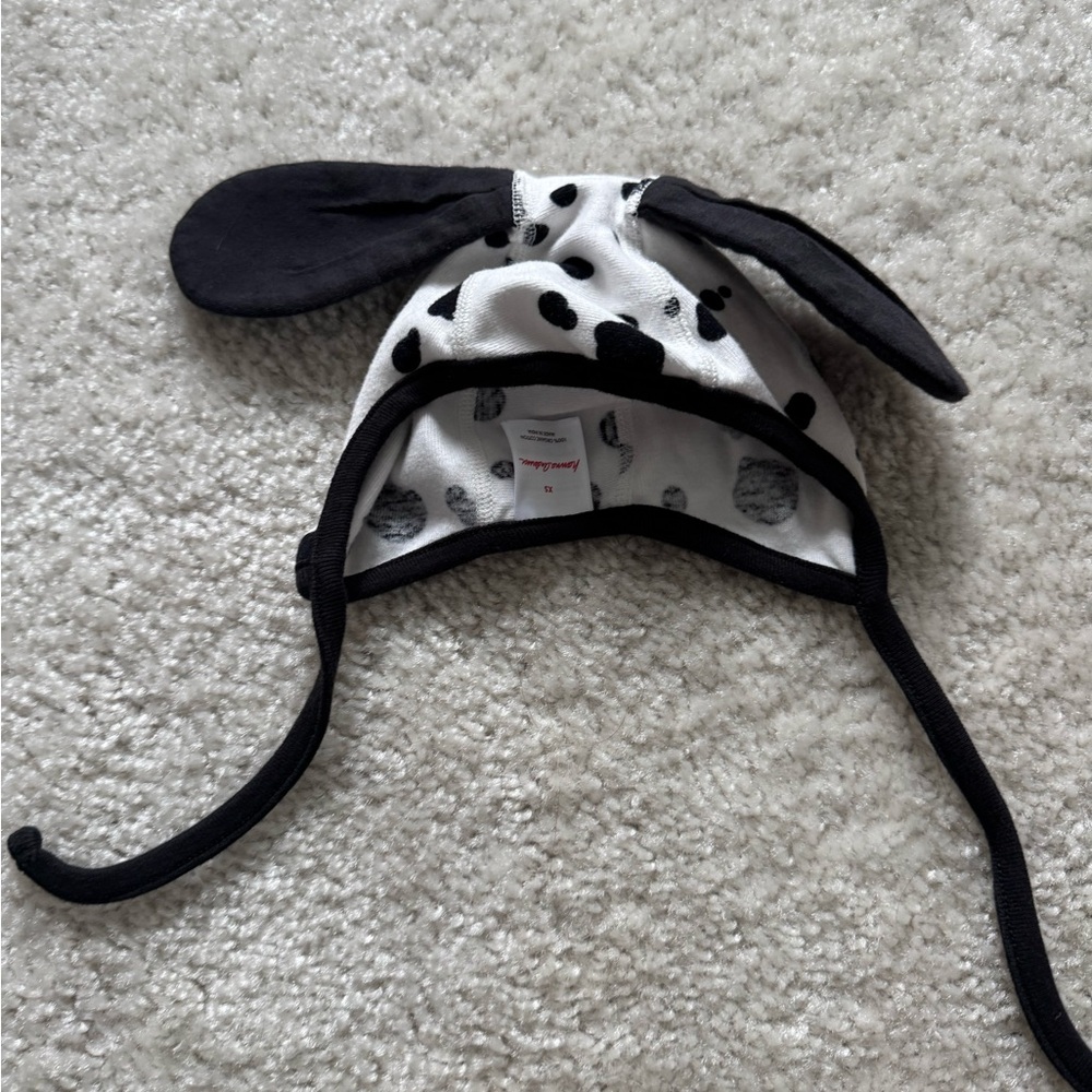 Hanna Andersson Dalmatian Bonnet Hat with Ears